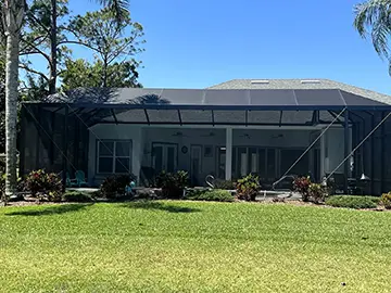 Mega view mansard pool enslosure in Bronze - Daytona Beach